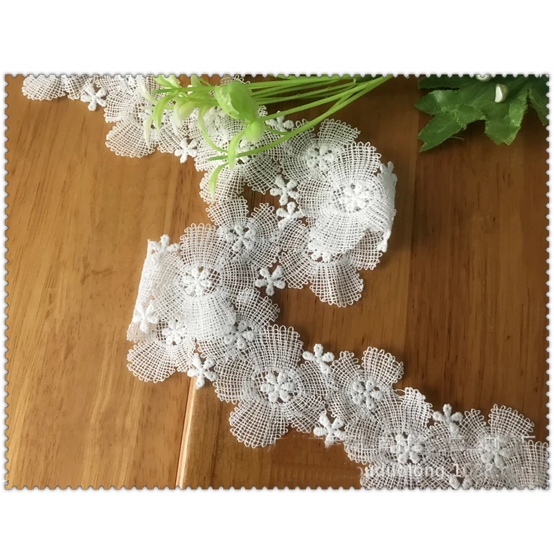 3 yards Milk Silk Water Soluble Embroidery Lace Ribbon for DIY Bowknot Sewing Clothing Dress Material Accessories |