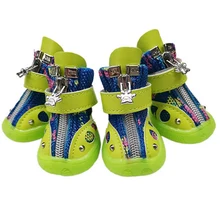 Dog Cat Shoes Dog Puppy Socks Reflective Anti-Slip Rain Snow Pet Boots Paw Protecters For Small Dogs