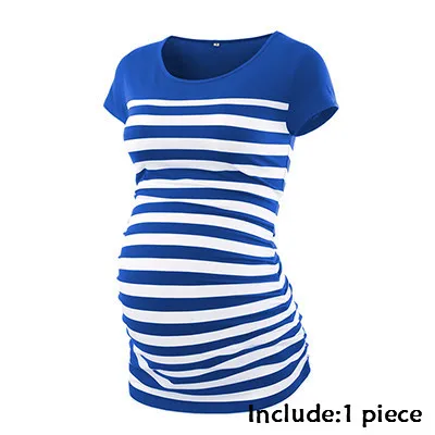 pic Комплект из 3 предметов; Одежда для беременных; Ropa Embarazada; футболка; топы; Футболка для беременных; повседневная одежда с оборками сбоку - Цвет: pic