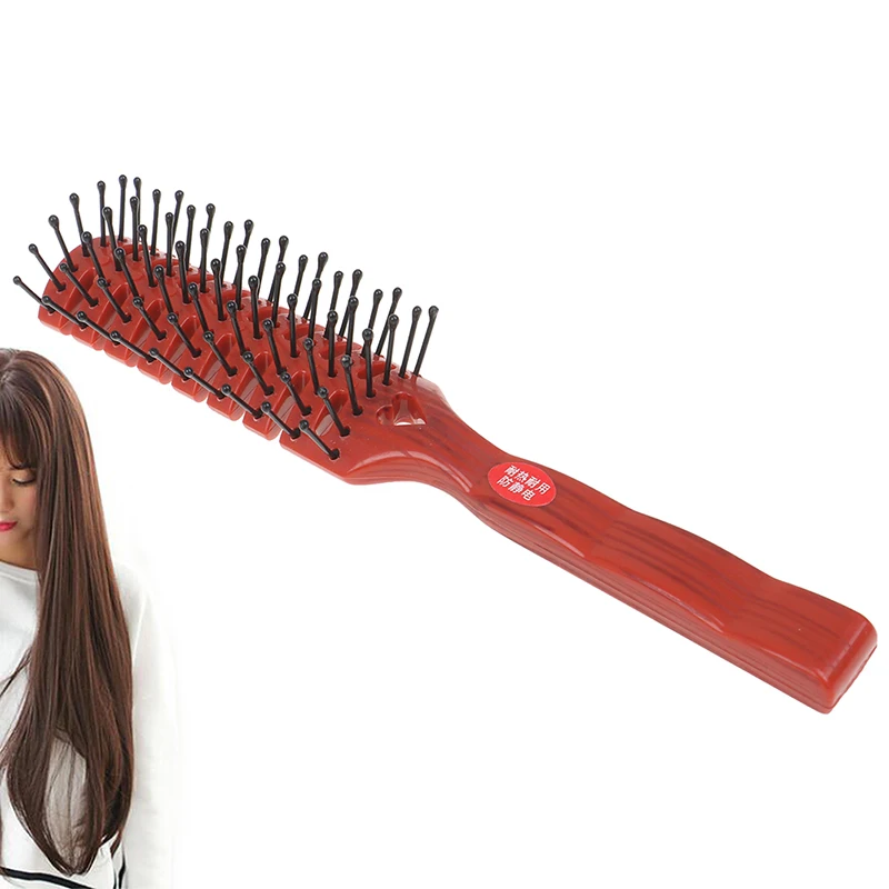 

Pro Hairdressing Hair Salon Barber Anti-static Heat Comb Hair Wig Styling Tool Comb Brush Healthy Massage Reduce Hair Loss Tools