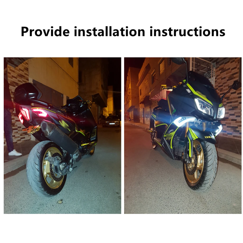 Мотоцикл задний тормозной светильник светодиодный сигнал поворота для Yamaha TMAX530 12-16 14