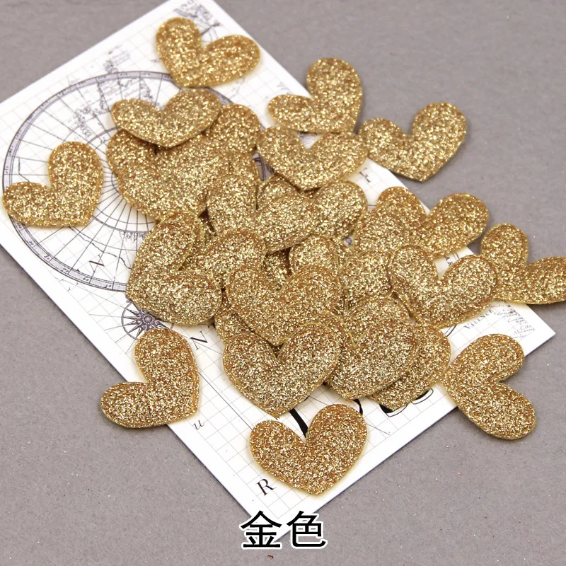 GOLD 100 шт./компл. мультфильм прекрасный торт подставки красочные в форме сердца с конфетти для отдыха и вечеринок десерт настольная декоративная куртка декоративный светильник - Цвет: GOLD