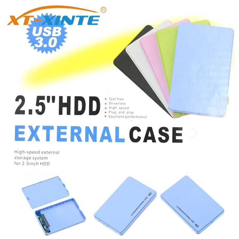 

XT-XINTE 2.5" USB 3.0 SATA HD Box HDD Hard Drive External Enclosure Case 5Gbps Data Transfer Backup Tool For PC Laptop