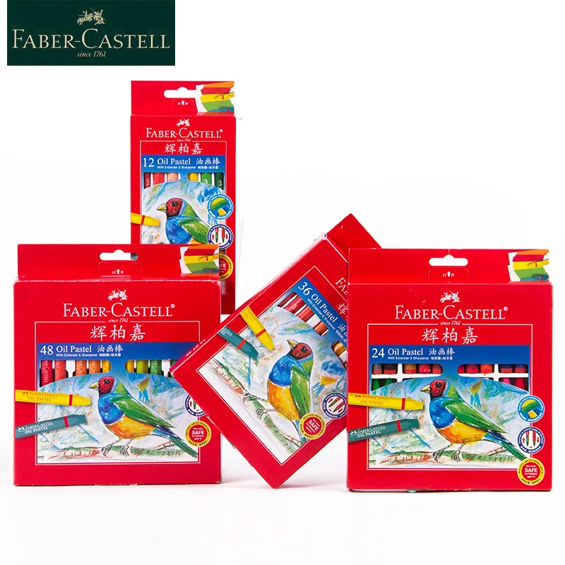 Faber Castell 122724 масляная пастель 12/24/36/48 Цвета набор шестигранного мелки студент Рисование граффити школьные наборы для рисования