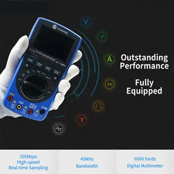 

DT-19MS Handheld Oscilloscope multimeter Mobile phone repair multifunction High precision small 2 in 1 oscilloscope multimeter