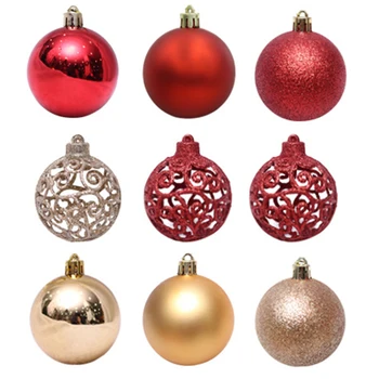 

100pc Christmas Ball Pendant Practical Elegant Decorative Attractive Funny Durable Christmas Ball for Christmas Party Tree Decor
