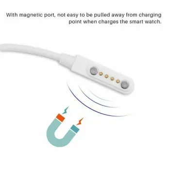 

2020 New Fashion Magnetic Charging Cable for Smart Watch Charger Wire Wristwatch 4 Pin Port USB