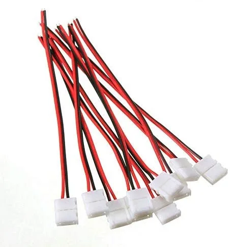 2pin 12mm灯条连接线单头扣-4