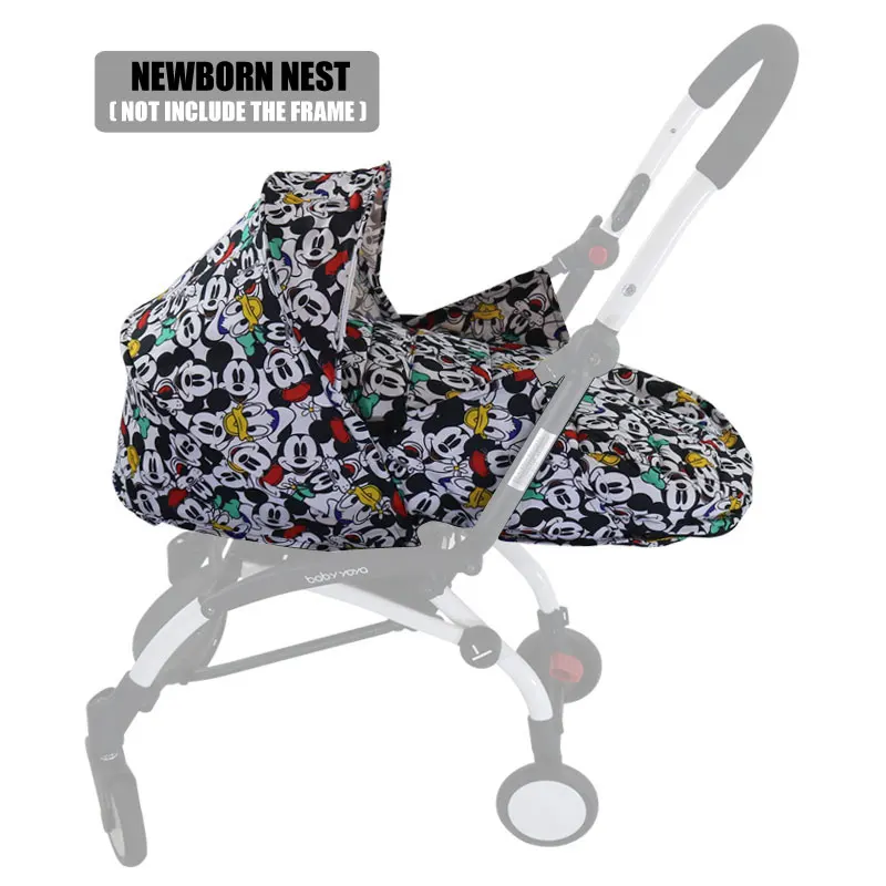 Гнездо для новорожденных 0-6 м детская корзина для коляски костюм yoyo Yoya коляски зимние теплые спальные мешки аксессуары для детской коляски - Цвет: Old duck