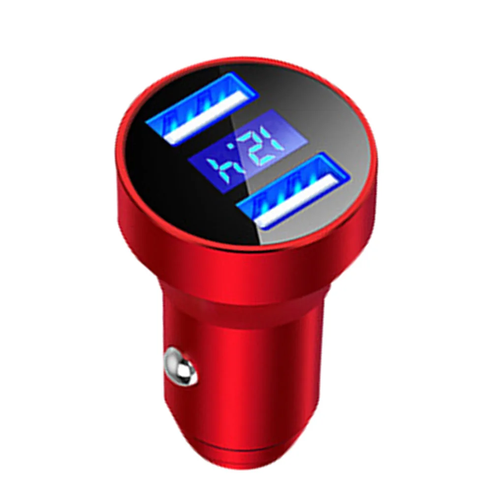 Светодиодный зарядный ток дисплей 12 В USB автомобильного прикуривателя зарядное устройство мини портативное автомобильное USB зарядное устройство - Название цвета: NO.4