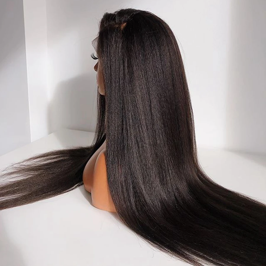 Italian-Yaki-Straight-Human-Hair-Lace-Front-Wigs-Pre-Plucked-Hairline-Natural-Color-Yaki-Straight-Full (3)