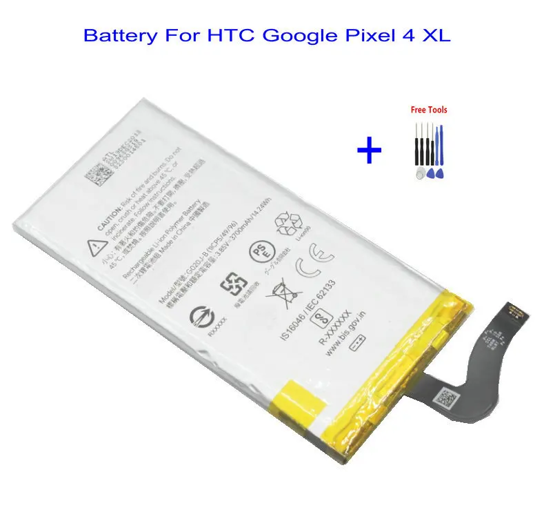 1x3700 мАч/14 24 Wh G020J-B пикселей 4 XL запасная часть телефона Батарея для Google Pixel Pixel4 +