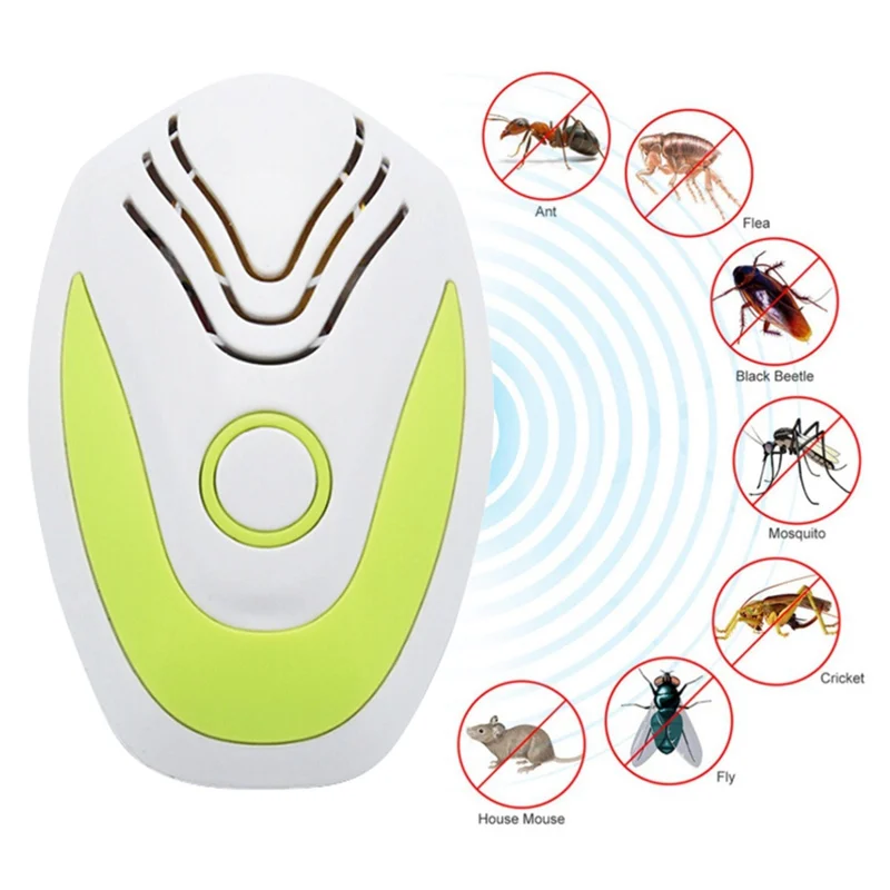 

Ultrasonic Rat and Insect Repeller Pest Control Tool Indoor Pest Repellent Household Anti Bug Mole Mouse Tool