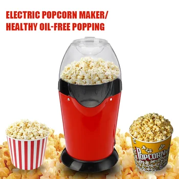 

220V Popcorn Machine Small Mini Electric Carnival Popcorn Maker 1100W Corn Making Machine for Household DIY Corn Popper EU Plug