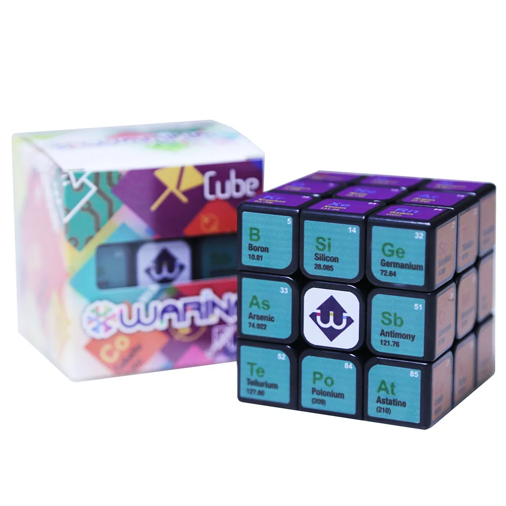 Профессиональный Кубик Рубика 3x3x3 химический элемент, электронный стол, обучающая формула, волшебный куб обучающий игрушка