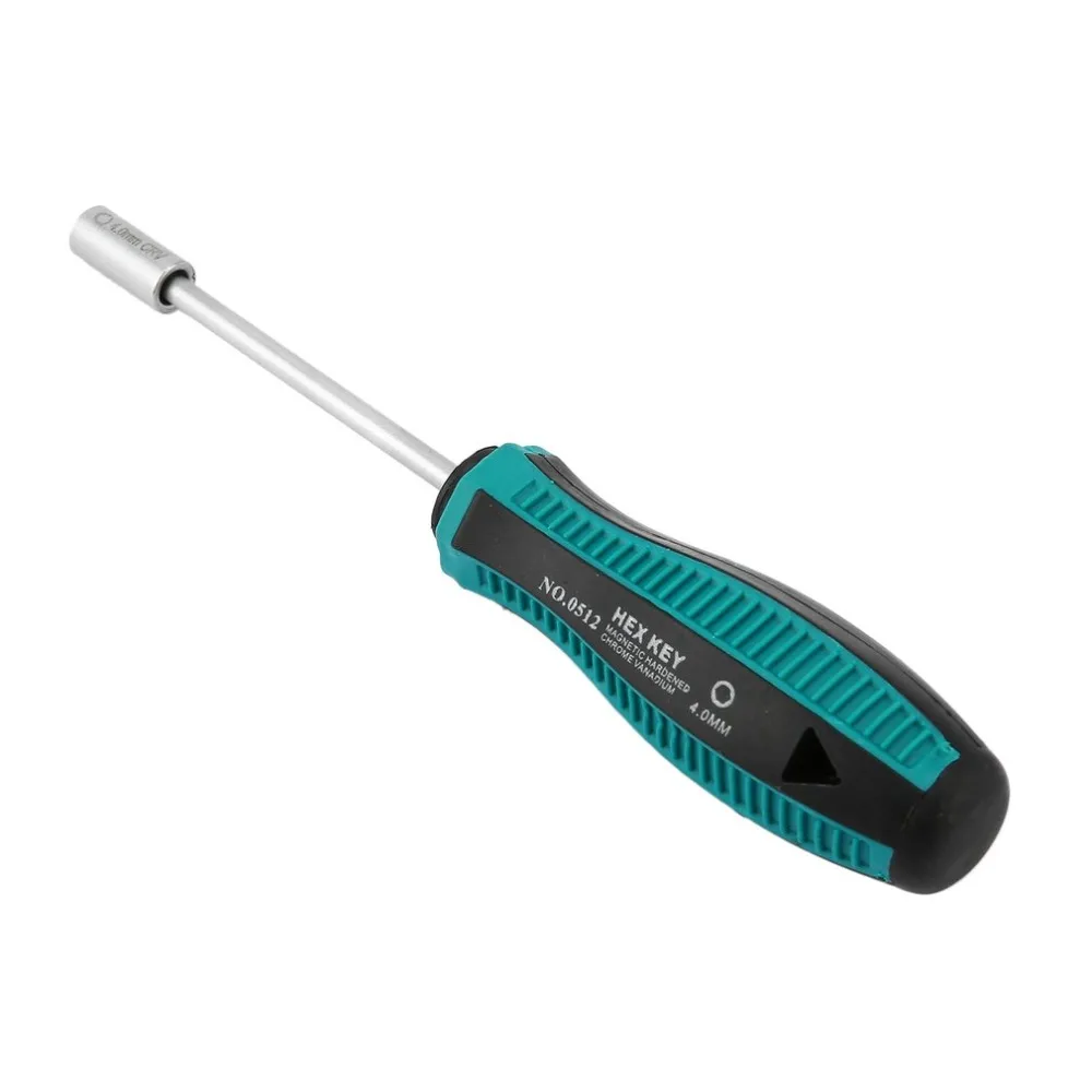 HOT 0512 Portable Hex Socket Sleeve Metal Socket Driver Wrench Screwdriver Hex Nut Key Nut Driver Professional Hand Tool