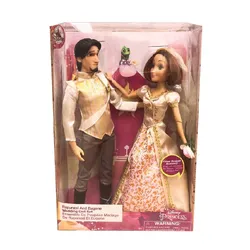 Figurine de dessin animé Disney Frozen, Prince cendrillon raiponce, modèle de poupée, figurines d'action, boîte cadeau pour filles, jouet cadeau pour enfants 