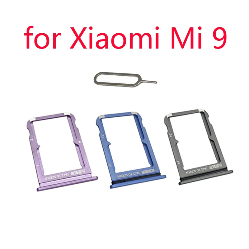 Adaptador de bandeja de tarjeta SIM para XIAOMI Mi 9 Mi9, carcasa de teléfono móvil Original, nuevo Chip, microSD, soporte para tarjeta SIM, ranura + herramientas