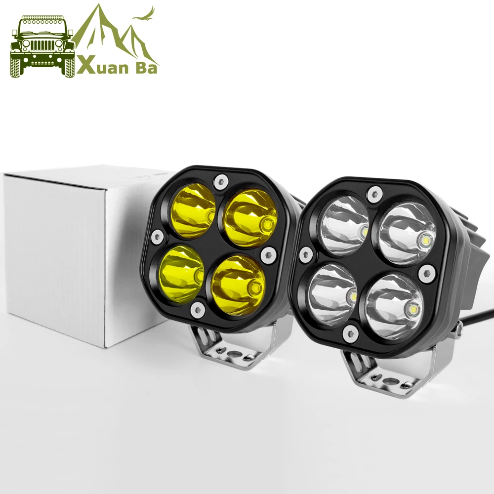 2Pcs 3 Inch Led Work Light 12V 24V For Car 4x4 Offroad Motorcycle Trucks Tractors Boat 4WD ATV SUV Driving Fog Lights Spotlight car led light work light