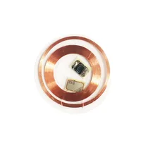 Ic + id duplo chip freqüência rfid 125khz t5577 regravável gravável uid 13.56mhz mutável gravável transparente chave tags keyfob