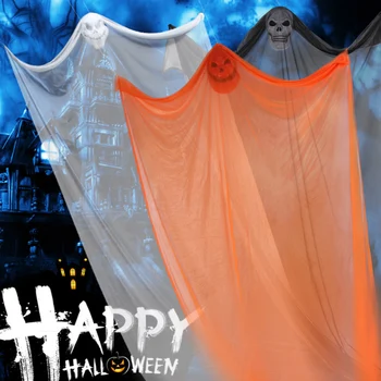 

Scary Hanging Ghost Halloween Props Decorations Skeleton Skull Ghost Halloween Ghost Festival Decorations Horror Props Bars Ktv