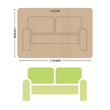 

Logo knife mold mold wood mold decoration, model L0209, suitable for common die cutting machines on the market