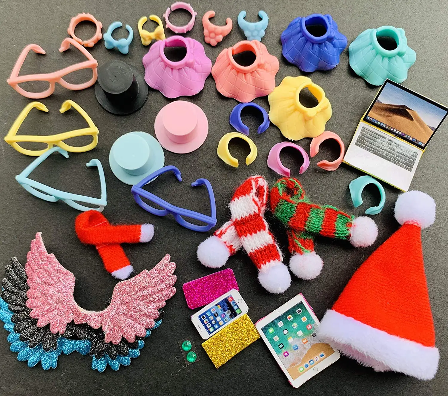 Аксессуары для домашних животных (12 шт. в случайном порядке) Рождественская шапка