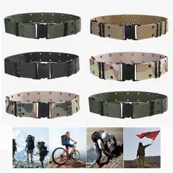 Waistband Tactical Belt Men's Belt Outdoor Hunting Tactical Multi Function Combat Survival High Quality Canvas130cm Waist Belt
