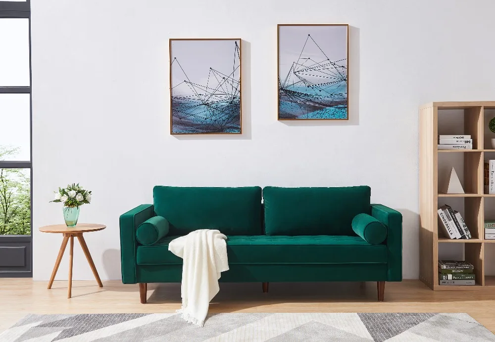 L-shaped Foldable Sofa Bed Modern Comfort Artificial Leather Black and White For Home Apartment Studio Living Room Furniture (3)