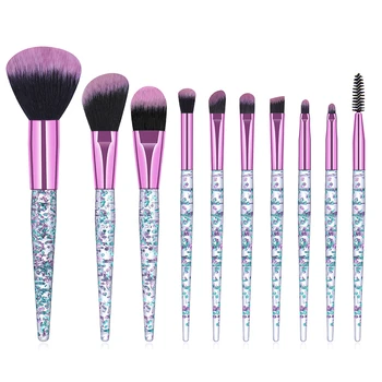 

Makeup Brushes Set 10 Pcs Make Up Brush Sets Eye Shadow Foundation Eyeliner Lip Eyebrow Powder Brush Etc. Beauty Tools Cosmetic