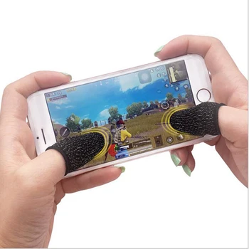

1 Pair Gaming Finger-Sleeve Touch Screen Thumbs Sleeve Non-Scratch Sensitive Breathable For Pubg Mobile Phones For Tablet iPad