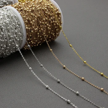 

5m/lot Necklace Chains Lobster Clasps Necklace for Jewelry Making DIY Materials Findings Handmade Supplies