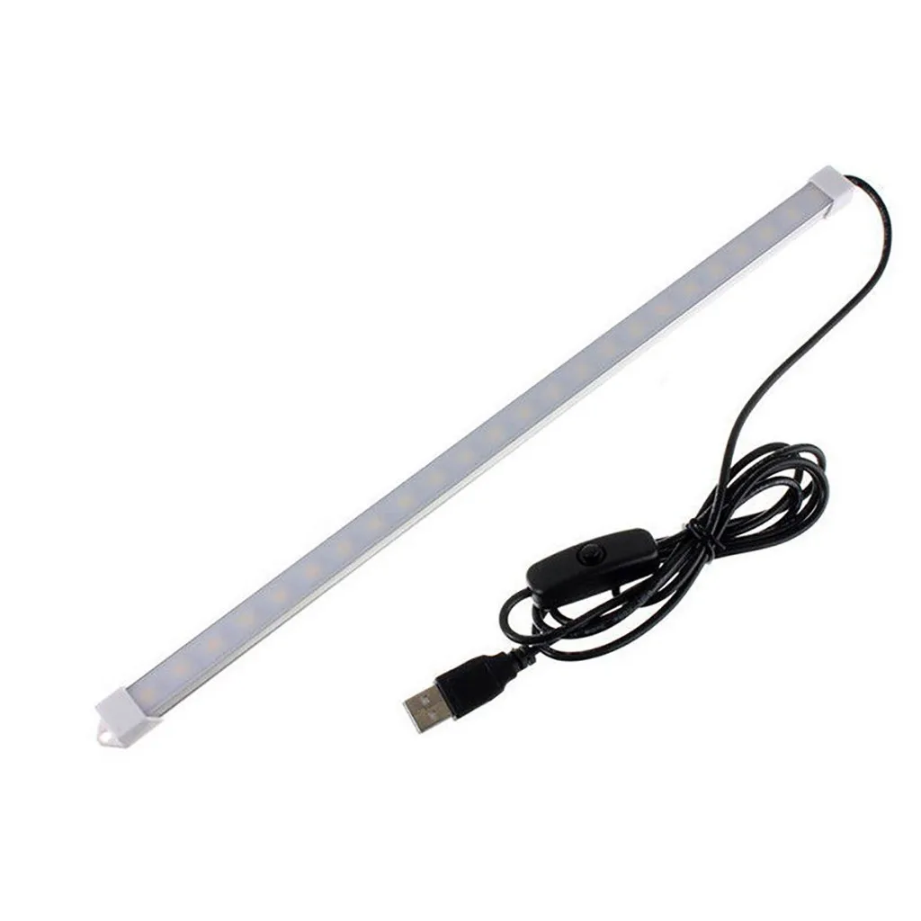 Переключатель ВКЛ./ВЫКЛ. USB 35 см 24 светодиодный s 5V SMD 5630 Светодиодный светильник с жесткой полоской и жесткой трубкой, длительный срок службы, низкое энергопотребление, Прямая поставка#38