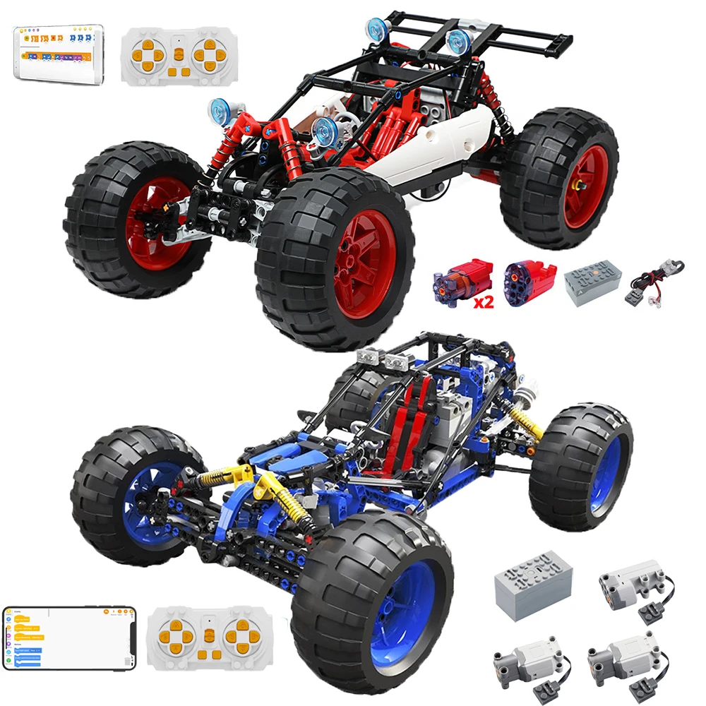 High-Tech RC Off-Road Racing Car Model Bricks MOC Buggyes Truck APP Programming Vehicle Building Blocks Boys Toy for Kids Gifts | Игрушки и