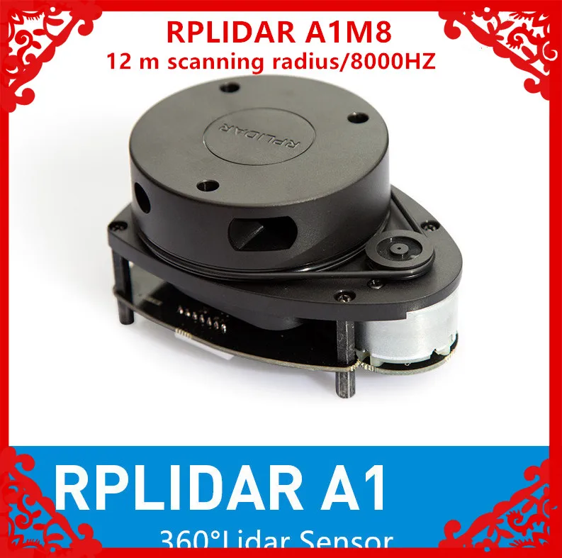 Лидар Slamtec RPLIDAR A1 8000 Гц 2D 360 градусов 12 метров радиус сканирования для обхода