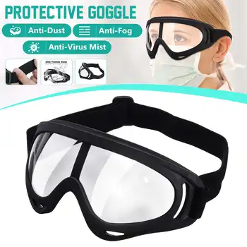 

Medical PC Safety Goggles Fully Enclosed Transparent Lens Goggles Eye Protective Glasses Anti-Fog Antisand Dust Resist UV Light