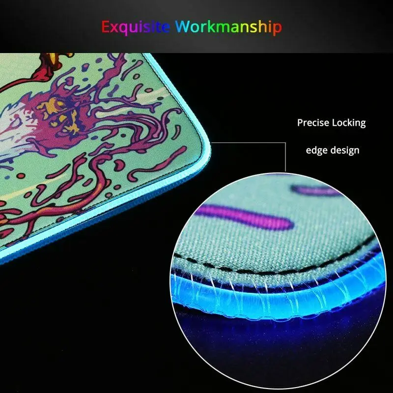 PINKTORTOISE Big Large Led Rgb Lighting Gaming Mousepad XL Gamer Mat Beast for PC Computer 4