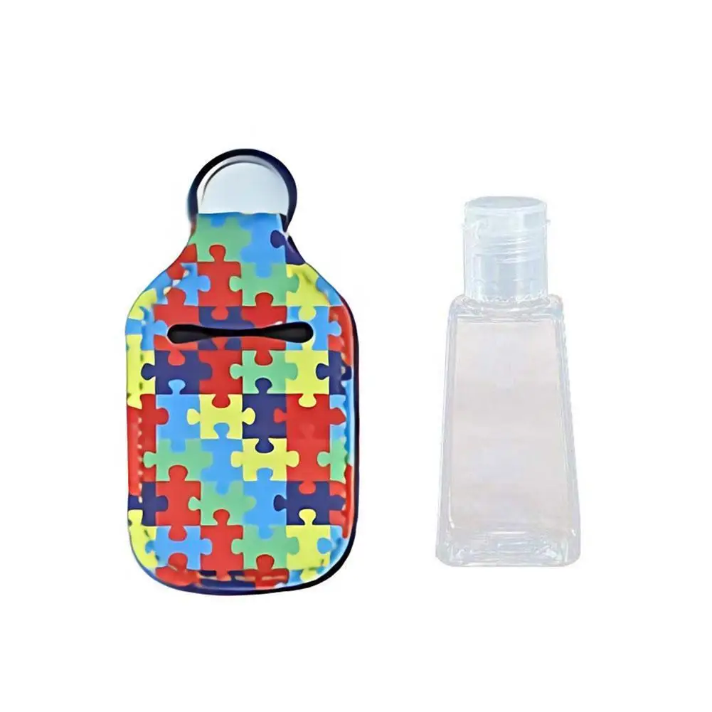 

30ml Empty Hand Sanitizer Bottle Mini Portable Travel Silicone Holder Bottles Gel with Disinfect Bottles Keychain Bag Refil C1B9