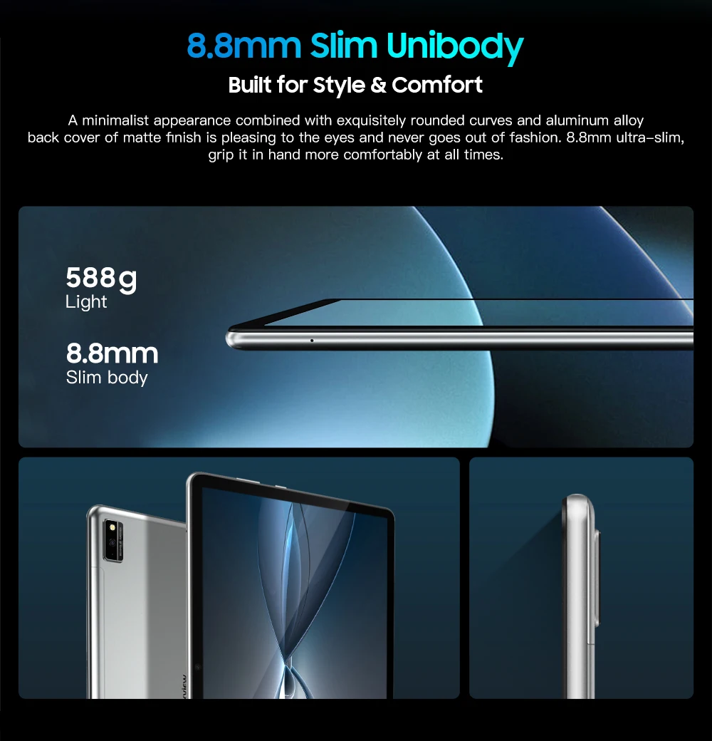 ram pc Blackview Tab 10 Pro 10.1'' FHD+ Display 6580mAh Dual 4G Phone Call Tablet PC Octa-core 8GB+128GB 8MP+13MP Camera Tablets kingston 8gb ram