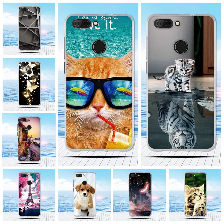 

For ZTE Blade V9 Case Silicon Cartoon Painting Soft TPU Back Coque for ZTE Blade V9 Funda Protect Phone Cases Shell Cover 5.7"