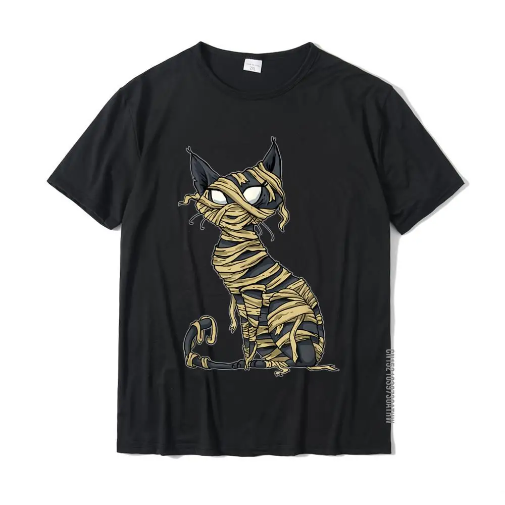 cosie T-Shirt Casual Short Sleeve On Sale Round Collar Cotton Tees Printing T Shirt for Men Summer/Fall Wholesale Halloween Black Cat Mummy Meow Halloween Costume Women Girls T-Shirt__MZ19768 black