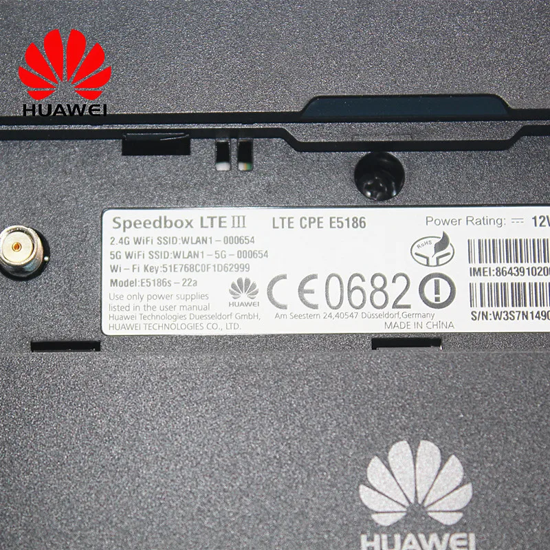 HuaweiUsed E5186 E5186s-61a E5186s-22a с антенной 4G LTE CAT6 беспроводной маршрутизатор 3g 4g маршрутизатор wifi PK B593, B310, E5172