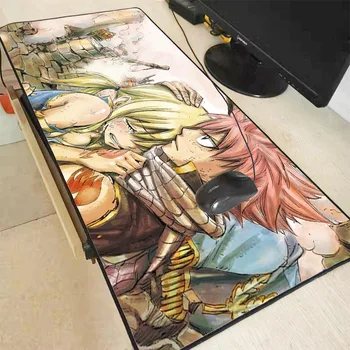 

XGZ Fairy Tail Anime Cartoon Speed Mousepad Locking Edge Large Waterproof Thickening Mouse Mat Gaming Keyboard Mousemat Desk Pad