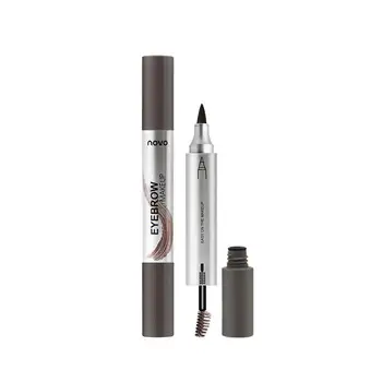 

2 Colors Microblading Eyebrow Tattoo Pen Fine Sketch Tattoo Liquid Eye Smudge-proof Pencil Waterproof Makeup Pen Brow X0B3
