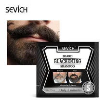 5 Minutes Blackening Beard Shampoo Dye Beard Herb Natural Faster Blacken Beard Shampoo 15ml TSLM1
