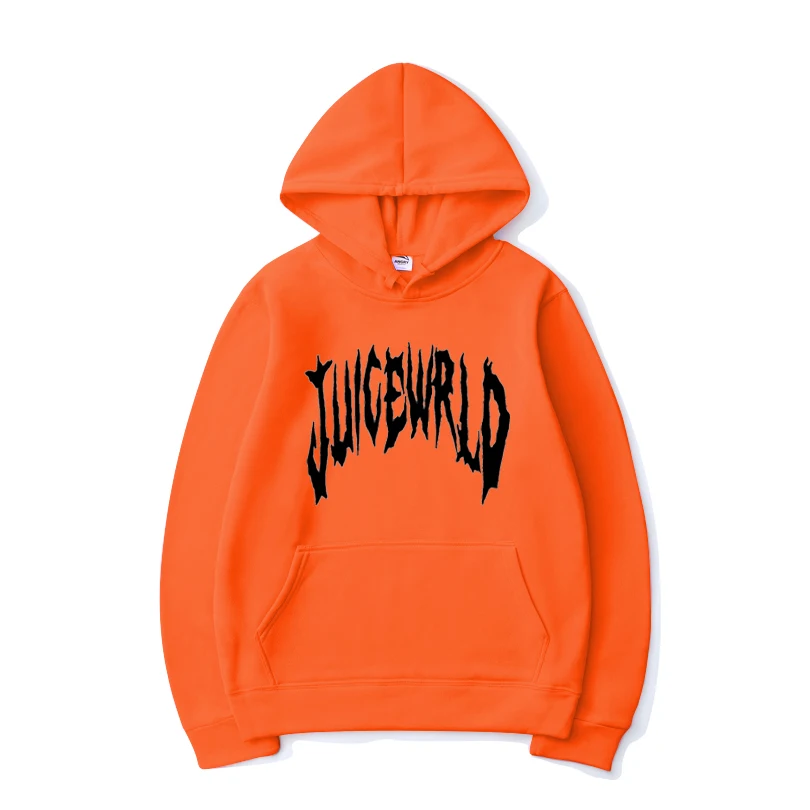 juice wrld orange hoodie