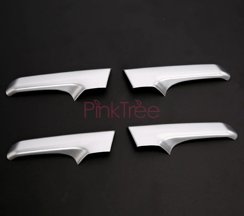 2 door handle cover matt silver