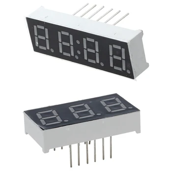 

10 Pcs Common Cathode 12 Pin 3 Bit 7 Segment 0.4 inch/0.28 inch Red LED Display Digital Tube