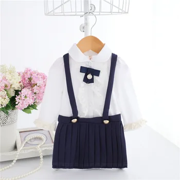 

Wholesale 5pcs/lot Idea Fish Baby Girl Princess Pleated Dress Infant One-piece Dresses Spring Clothes Newborn Girl Wear with Bow