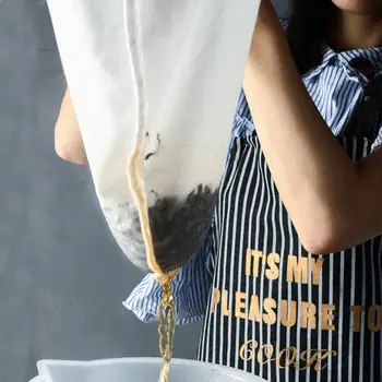 Reusable Fabric Mesh Filter Nut Milk Bag Colander Strainer for Soybean Juice Herb Tea Cold Brew Drip Coffee Filter Kitchen Tool 4